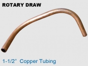 Rotary Draw 1.5 in Copper Tubing