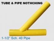 Tube & Pipe Notching - 1. 25 in Sch. 40 Pipe
